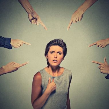 Concept of accusation guilty person girl. Concept of accusation guilty person girl.